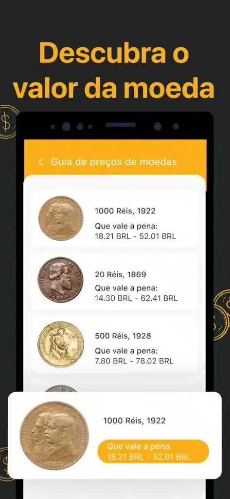 Avalie moedas antigas em 30 segundos