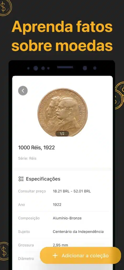 Avalie moedas antigas em 30 segundos